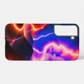 Gekleurde Lightning Mountain One Samsung Galaxy Hoesje (Achterkant horizontaal)