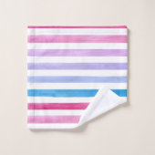 Gekleurde lijnen bad handdoek (Wasdoekje)