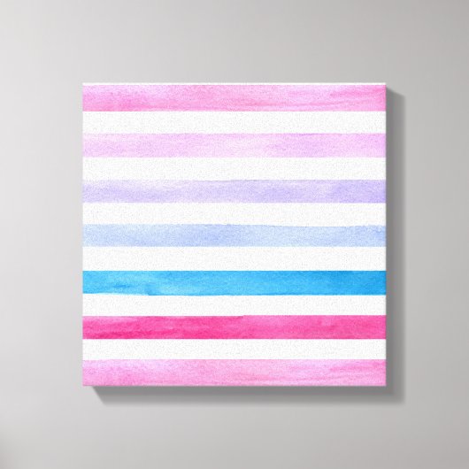 Gekleurde lijnen canvas afdruk (Voorkant)