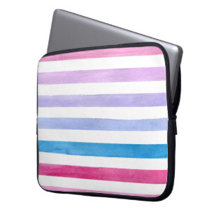 Gekleurde lijnen laptop sleeve