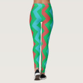 gekleurde lijnen leggings (Achterkant)