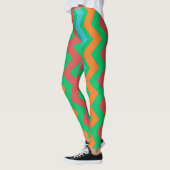 gekleurde lijnen leggings (Links)