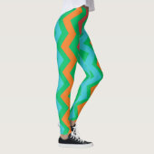 gekleurde lijnen leggings (Rechts)