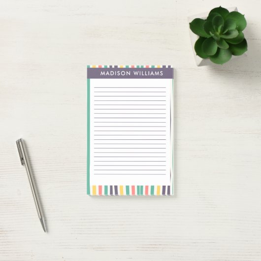 Gekleurde lijnen notities post-it® notes (Kantoor)