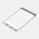 Gekleurde lijnen notities post-it® notes (Schuin)