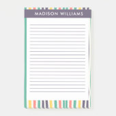 Gekleurde lijnen notities post-it® notes (Voorkant)
