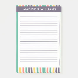 Gekleurde lijnen notities post-it® notes