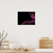 Gekleurde linten - Roze Poster (Keuken)