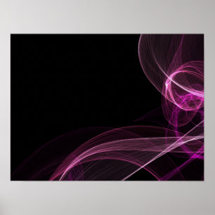 Gekleurde linten - Roze Poster