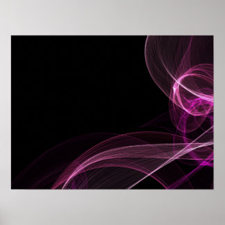 Gekleurde linten - Roze Poster