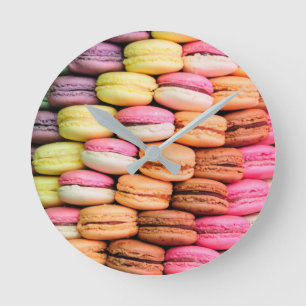 Gekleurde Macarons Ronde Klok