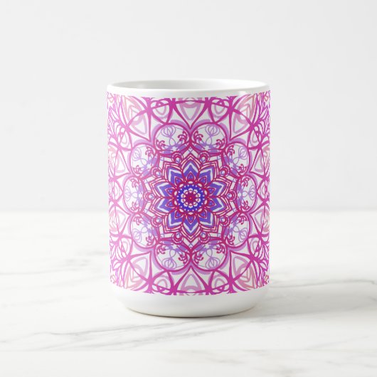Gekleurde mandala koffiemok (Center)
