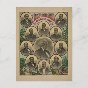 Gekleurde Mannen Frederick Douglass 1883 Briefkaart