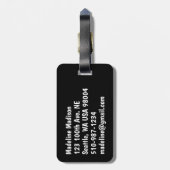 Gekleurde mannetjes bij varkens bagagelabel (Achterkant verticaal)