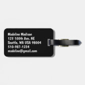 Gekleurde mannetjes bij varkens bagagelabel (Achterkant horizontaal)