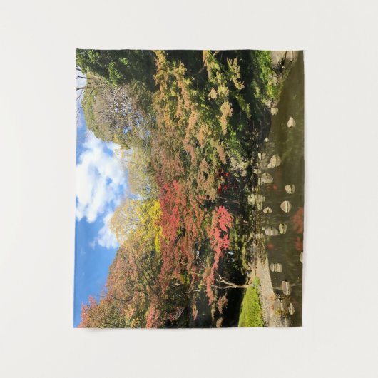 Gekleurde mannetjes bij varkens wandkleed (Voorkant)