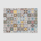 gekleurde Marokkaanse tegel Tissuepapier (Voorkant)