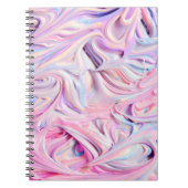 gekleurde matte wervelkolom notitieboek (Voorkant)