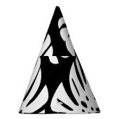 Gekleurde Monstera bladeren Bloemen Abstract Feesthoedjes (Rechts)