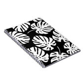 Gekleurde Monstera bladeren Bloemen Abstract Notitieboek (Rechterzijde)