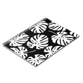 Gekleurde Monstera bladeren Bloemen Abstract Notitieboek (Linkerzijde)