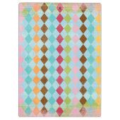 Gekleurde multi-kleurige diamant, gepatenteerd Cli Klembord (Achterkant)