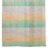 Gekleurde muur in India, groen, geel en wit. Douchegordijn (Voorkant)
