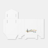 Gekleurde muziek balken. Liefde voor muziek. Bedankdoosjes (Uitgevouwen)