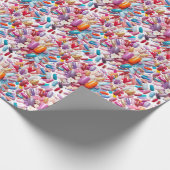 Gekleurde nagelset cadeaupapier (Hoek)