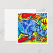 Gekleurde neushoorn  (Voorkant / Achterkant)