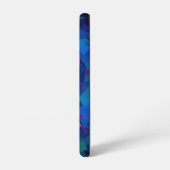 Gekleurde neushoorn op een veelkleurige samsung galaxy hoesje (Linkerkant)