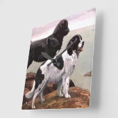  gekleurde Newfoundlands Square Wall klok (Hoek)