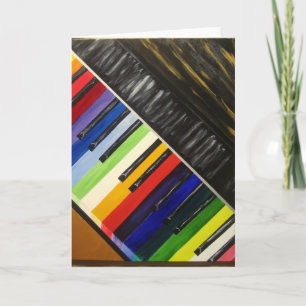 Gekleurde ogen abstracte kunst - Wenskaart Kaart