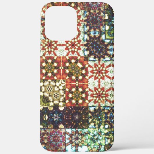  gekleurde ondoorzichtige kaleidoscoop mozaïek Case-Mate iPhone case (Achterkant)
