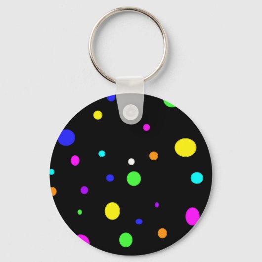 gekleurde orbs-sleutelhanger sleutelhanger (Voorkant)