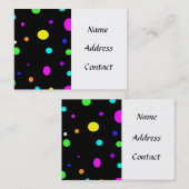 gekleurde orbs-visitekaartjes visitekaartje (Voorkant / Achterkant)
