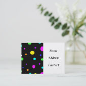 gekleurde orbs-visitekaartjes visitekaartje (Staand voorkant)