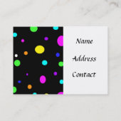 gekleurde orbs-visitekaartjes visitekaartje (Achterkant)