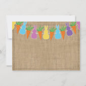 Gekleurde paaskonijntjes & mini's Fotografie Flyer Kaart (Achterkant)