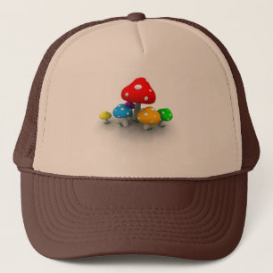 gekleurde paddenstoelen - 1.280 x 800 trucker pet