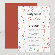 Gekleurde Partij Confetti Verjaardagsfeest Tijd