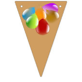 Gekleurde partijballonnen vlaggetjes (Derde vlag)