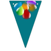 Gekleurde partijballonnen vlaggetjes (Tweede vlag)