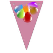 Gekleurde partijballonnen vlaggetjes (Eerste vlag)