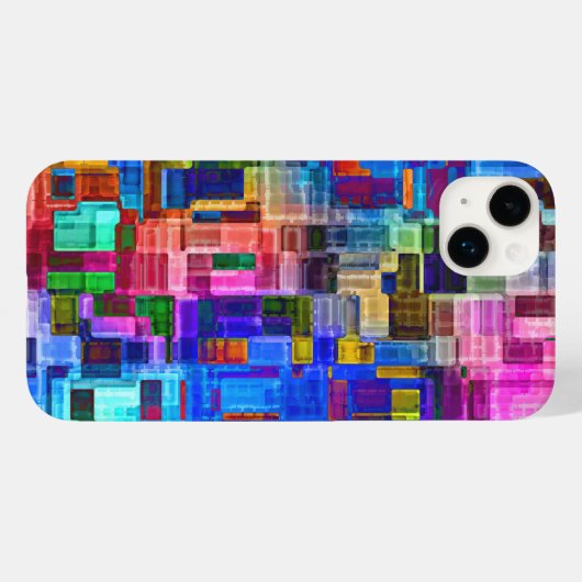 Gekleurde Patch werk iPhone / iPad case (Achterkant (horizontaal))