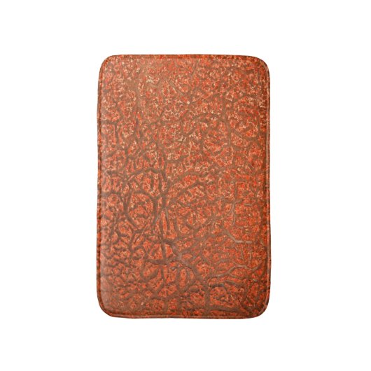 Gekleurde peach textuur Bath Mat (Voorkant Verticaal)