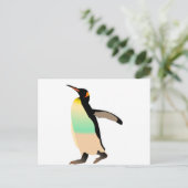 gekleurde peguin briefkaart (Staand voorkant)