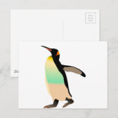 gekleurde peguin briefkaart (Voorkant / Achterkant)
