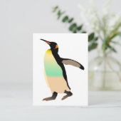 gekleurde peguin briefkaart (Staand voorkant)