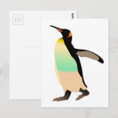 gekleurde peguin briefkaart (Voorkant / Achterkant)